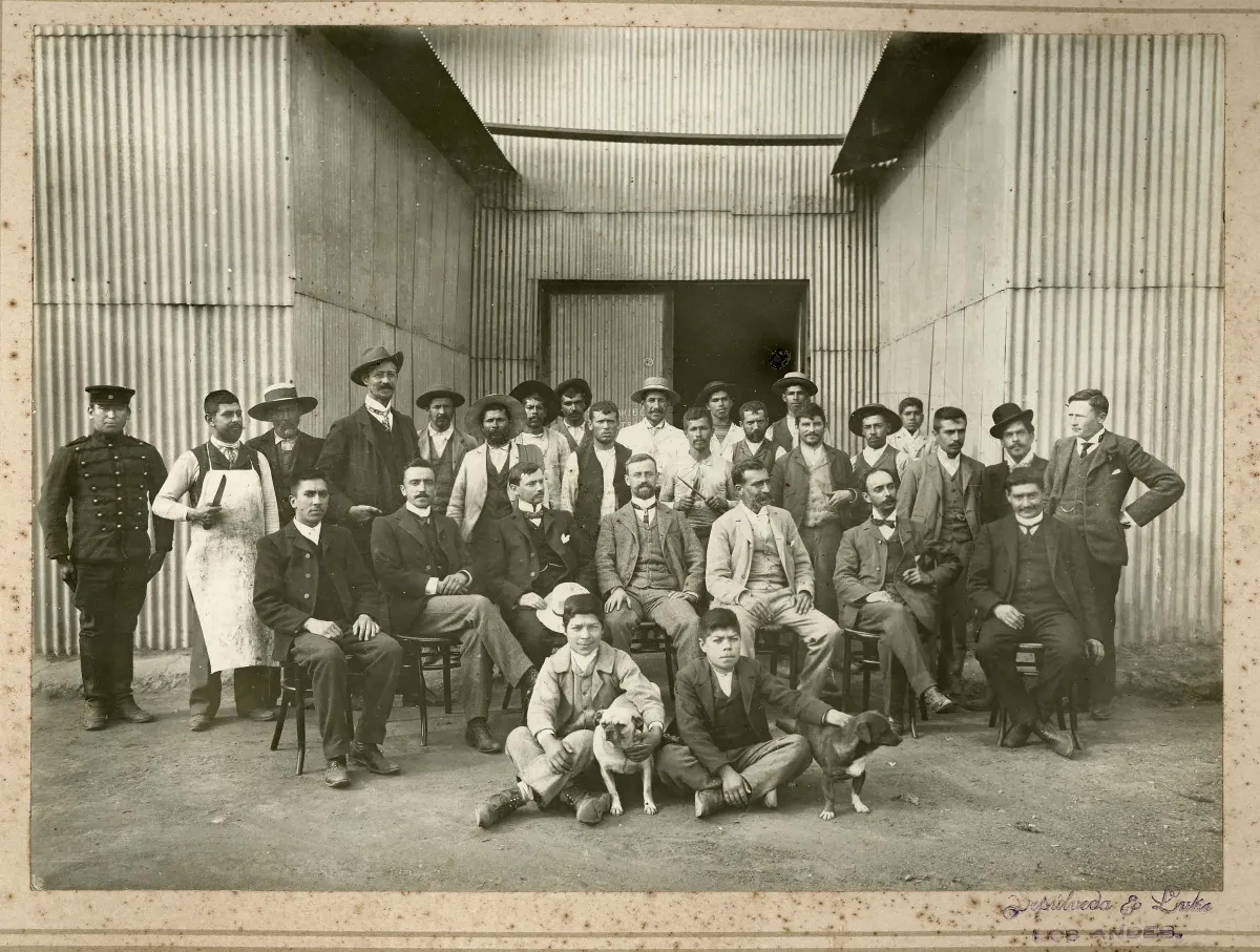 Grupo de Hombres en Los Andes, ca. 1910 — 1910 | Chile de Ayer