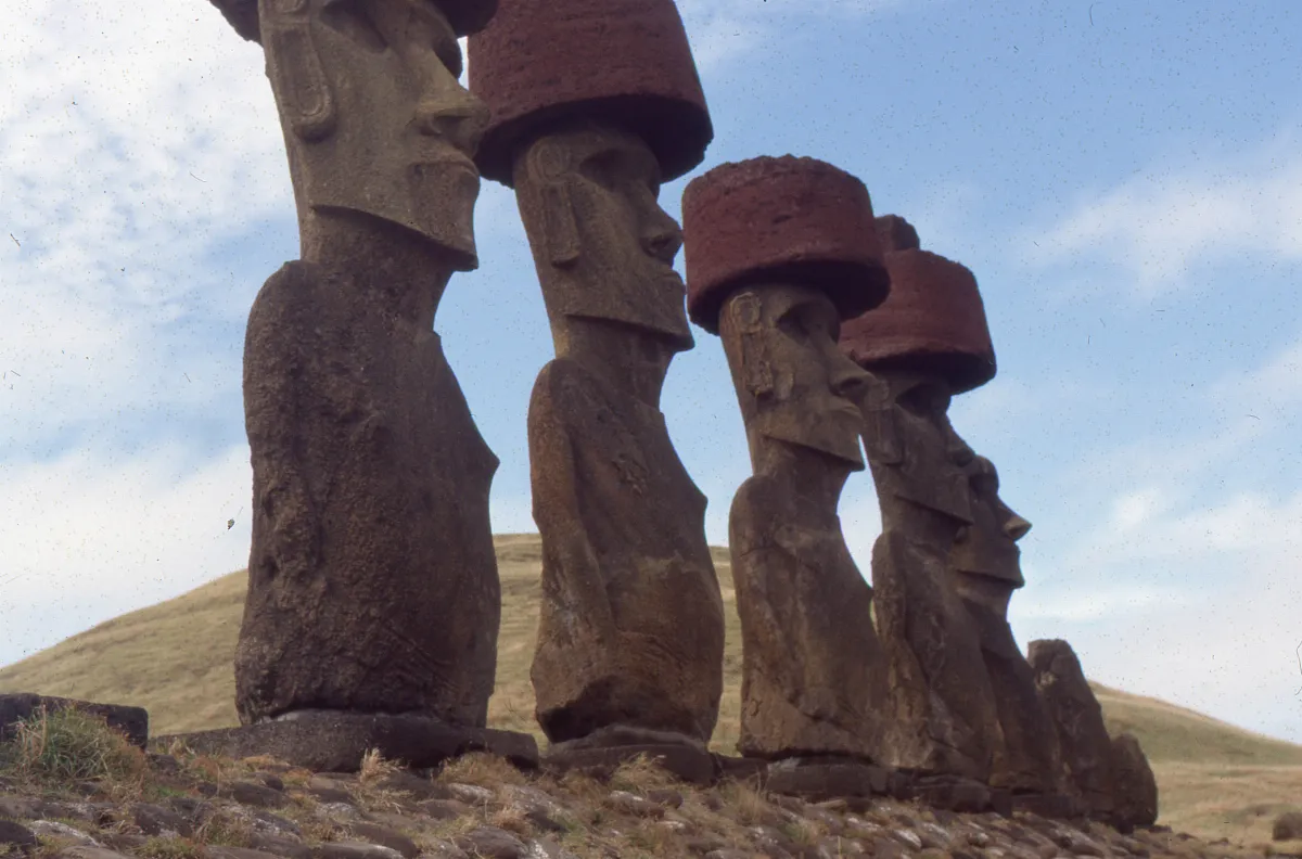 Ahu Nau Nau en 1978 — Ahu Nau Nau — 1985 | Chile de Ayer