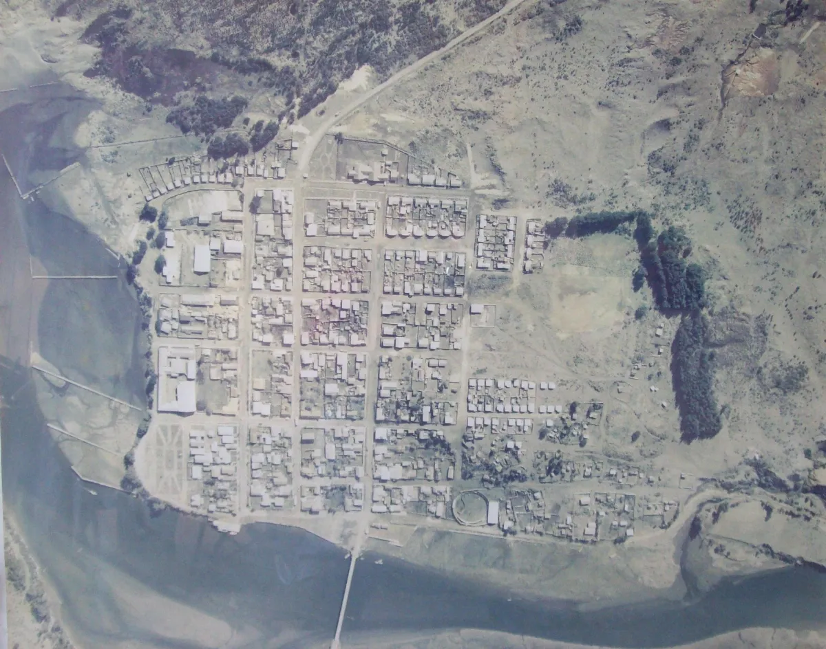 Tirúa desde el aire, 1987 — Tirúa — 1987 | Chile de Ayer