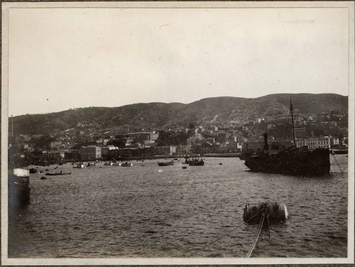 Valparaíso desde el Fylgia, ca. 1923 — Bahía de Valparaíso — 1923 | Chile de Ayer