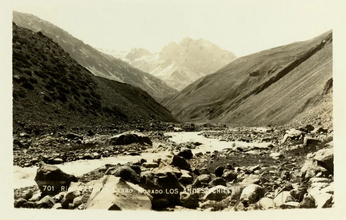 Monumento Natural El Morado, ca. 1930 — Monumento Natural El Morado — 1930 | Chile de Ayer