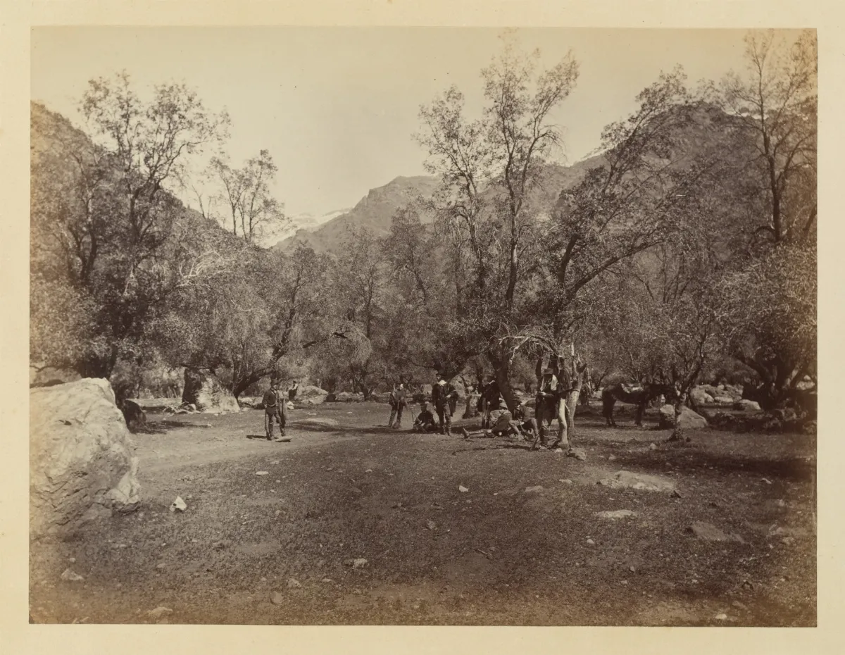 Cazadores en Machalí, ca. 1868 — 1865 | Chile de Ayer
