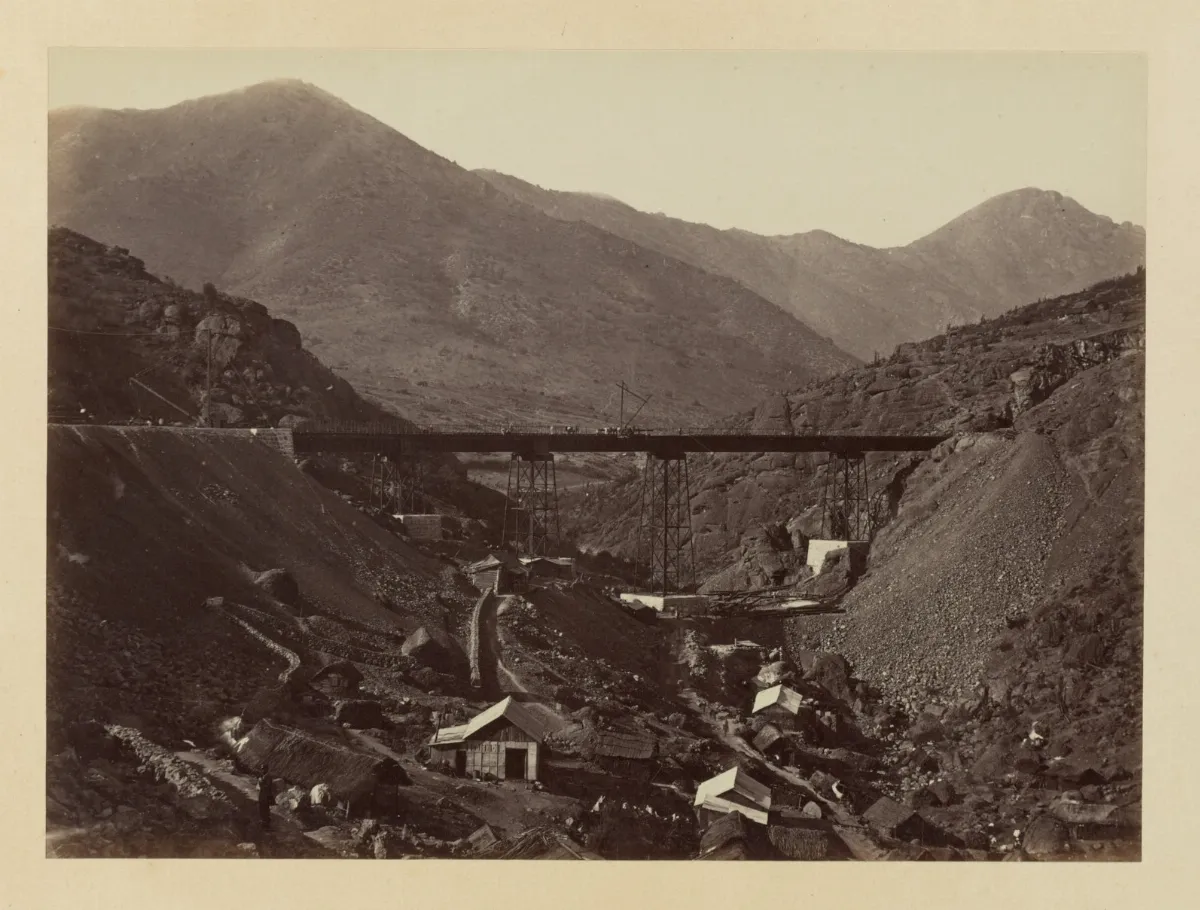 Puente Montenegro, Tren Valparaíso - Santiago, 1868 — 1865 | Chile de Ayer
