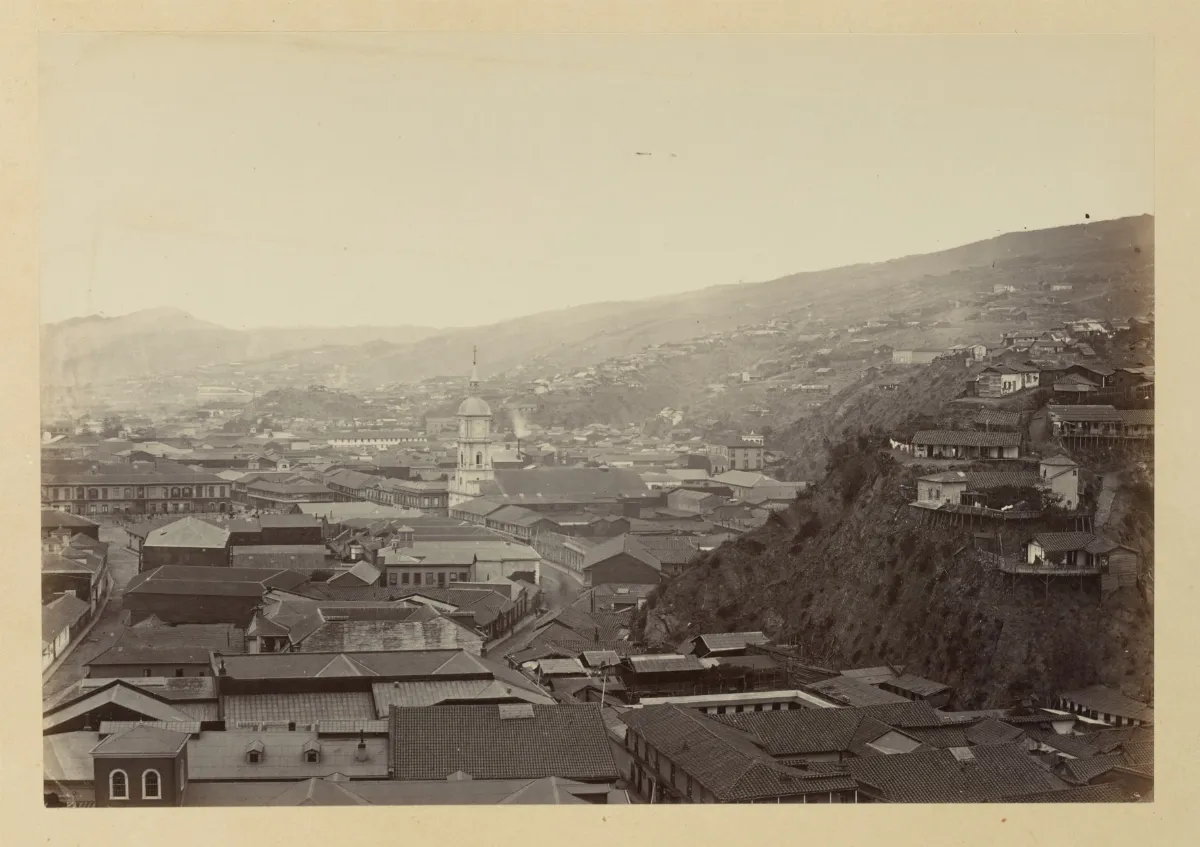 Barrio El Almendral de Valparaíso, 1868 — 1865 | Chile de Ayer