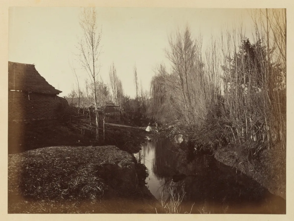 Paisaje en alrededores de Santiago, 1868 — 1865 | Chile de Ayer
