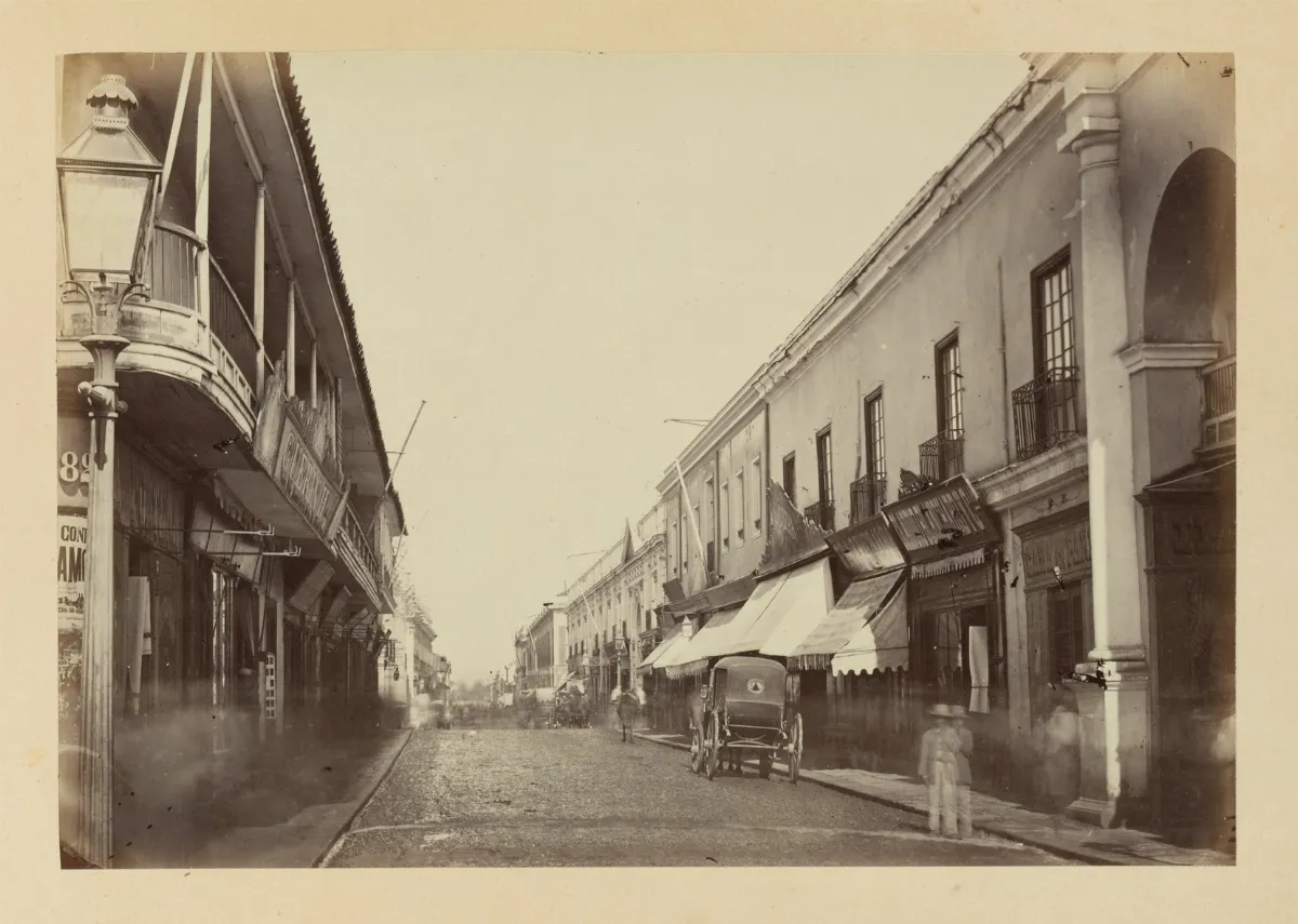 Calle Estado de Santiago, 1868 — 1865 | Chile de Ayer
