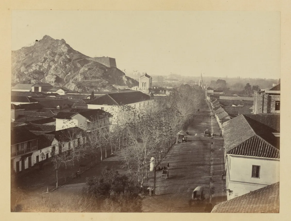 Alameda de Santiago, 1868 — 1865 | Chile de Ayer