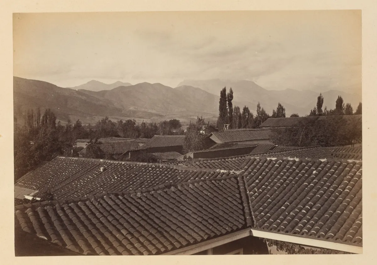 Posiblemente Santiago, lugar sin reconocer, 1868 — 1865 | Chile de Ayer