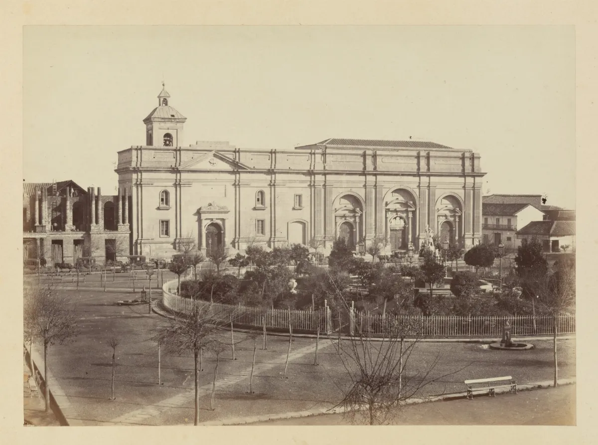 Catedral de Santiago en Plaza Mayor, 1868 — 1865 | Chile de Ayer