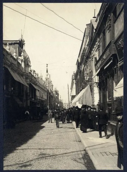 Calle Estado de Santiago en el año 1906 — 1906 | Chile de Ayer
