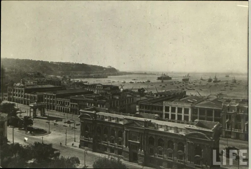 Valparaíso desde la torre del edificio del Diario La Unión, ca. 1920s — 1920 | Chile de Ayer