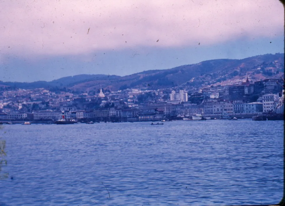 Valparaíso desde el mar, 1953 — Bahía de Valparaíso — 1953 | Chile de Ayer