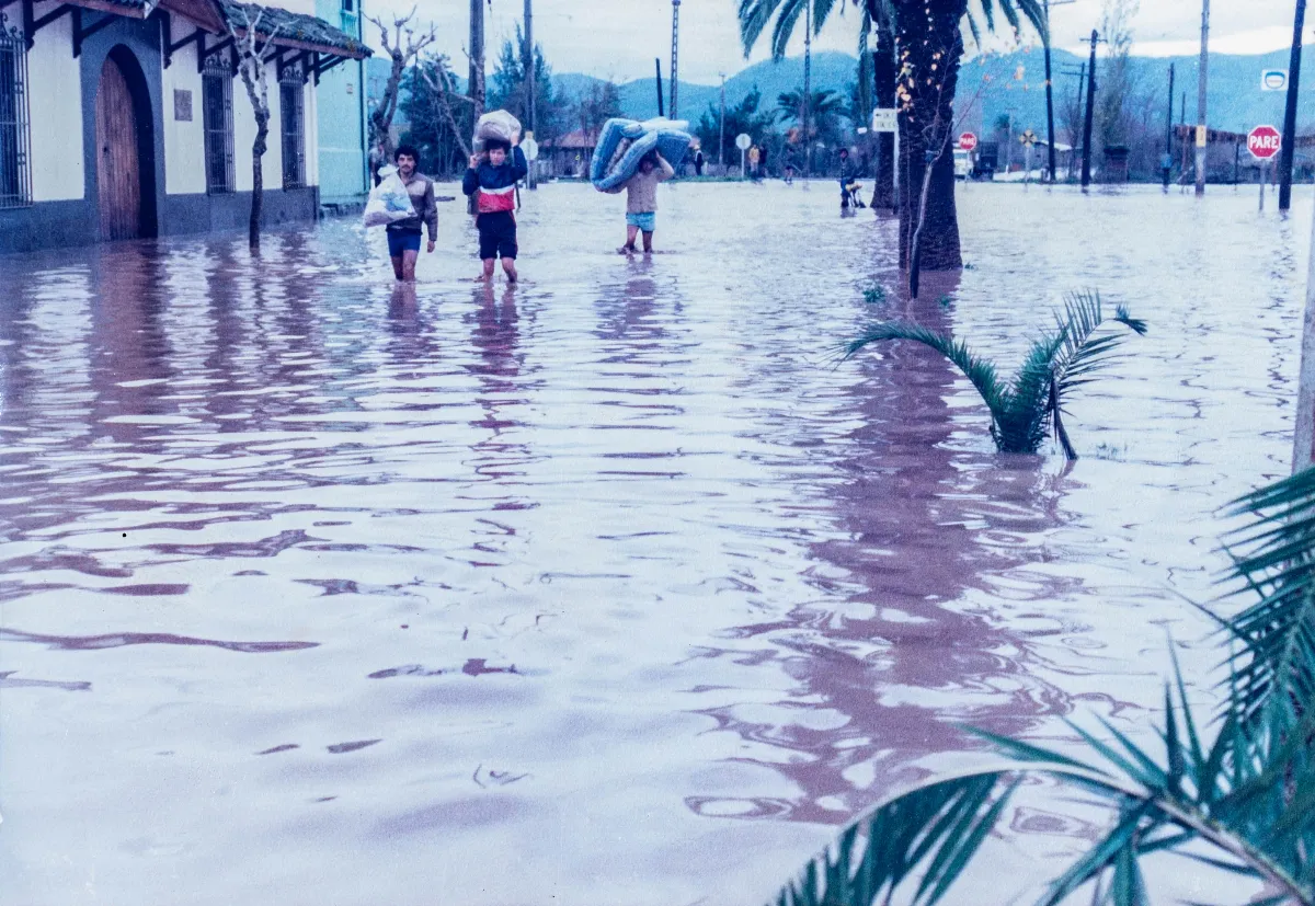Inundación de Nancagua, 1986 — Nancagua — 1986 | Chile de Ayer