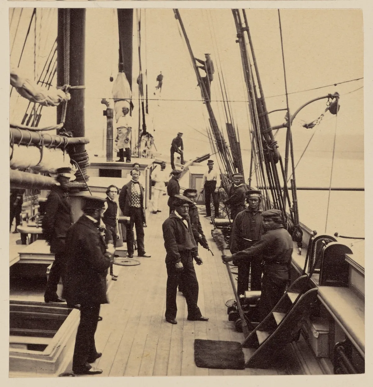 Escena a bordo del "Dart", 1860 — 1860 | Chile de Ayer