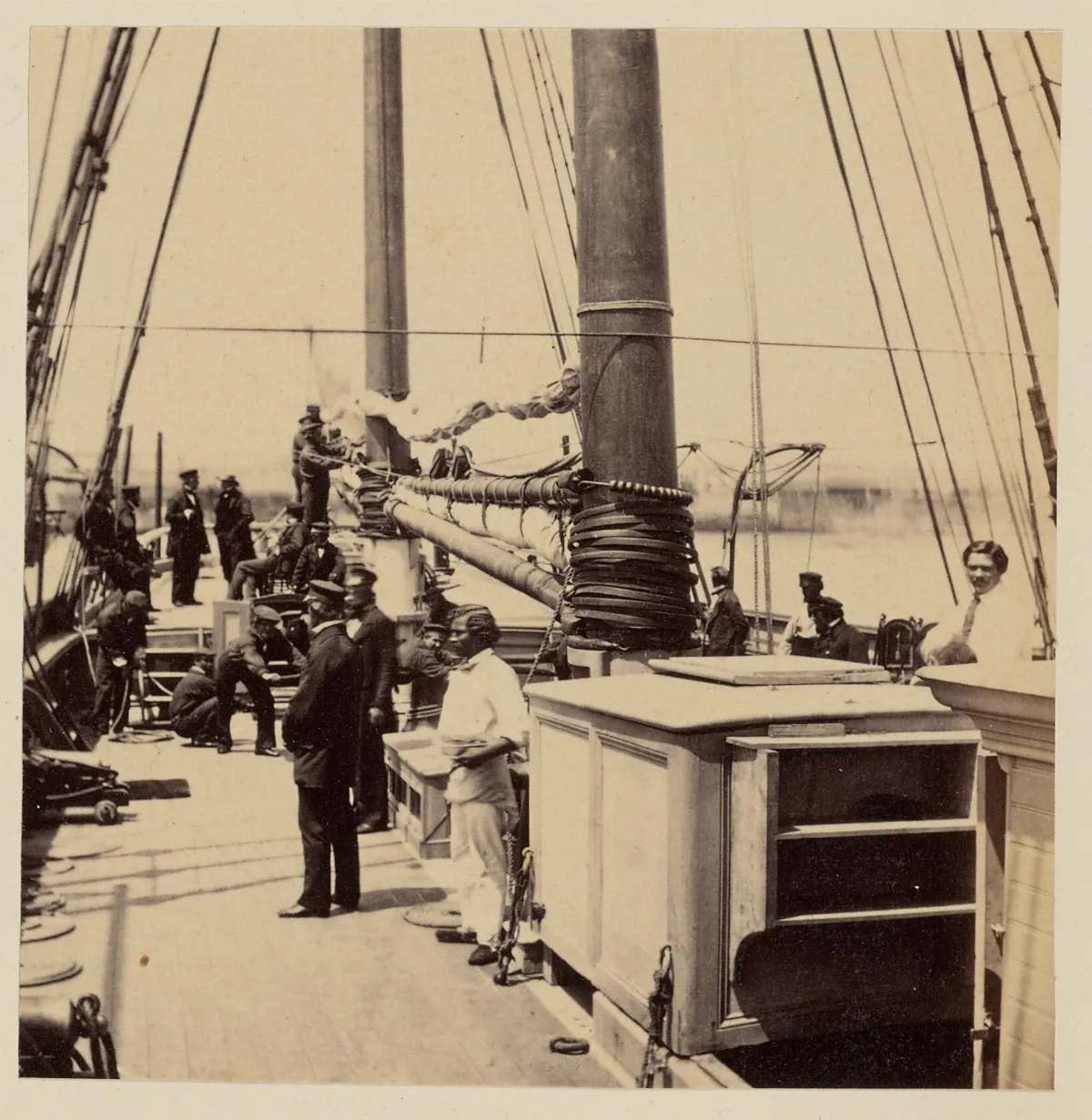 Escena a bordo del "Dart", 1860 — 1860 | Chile de Ayer