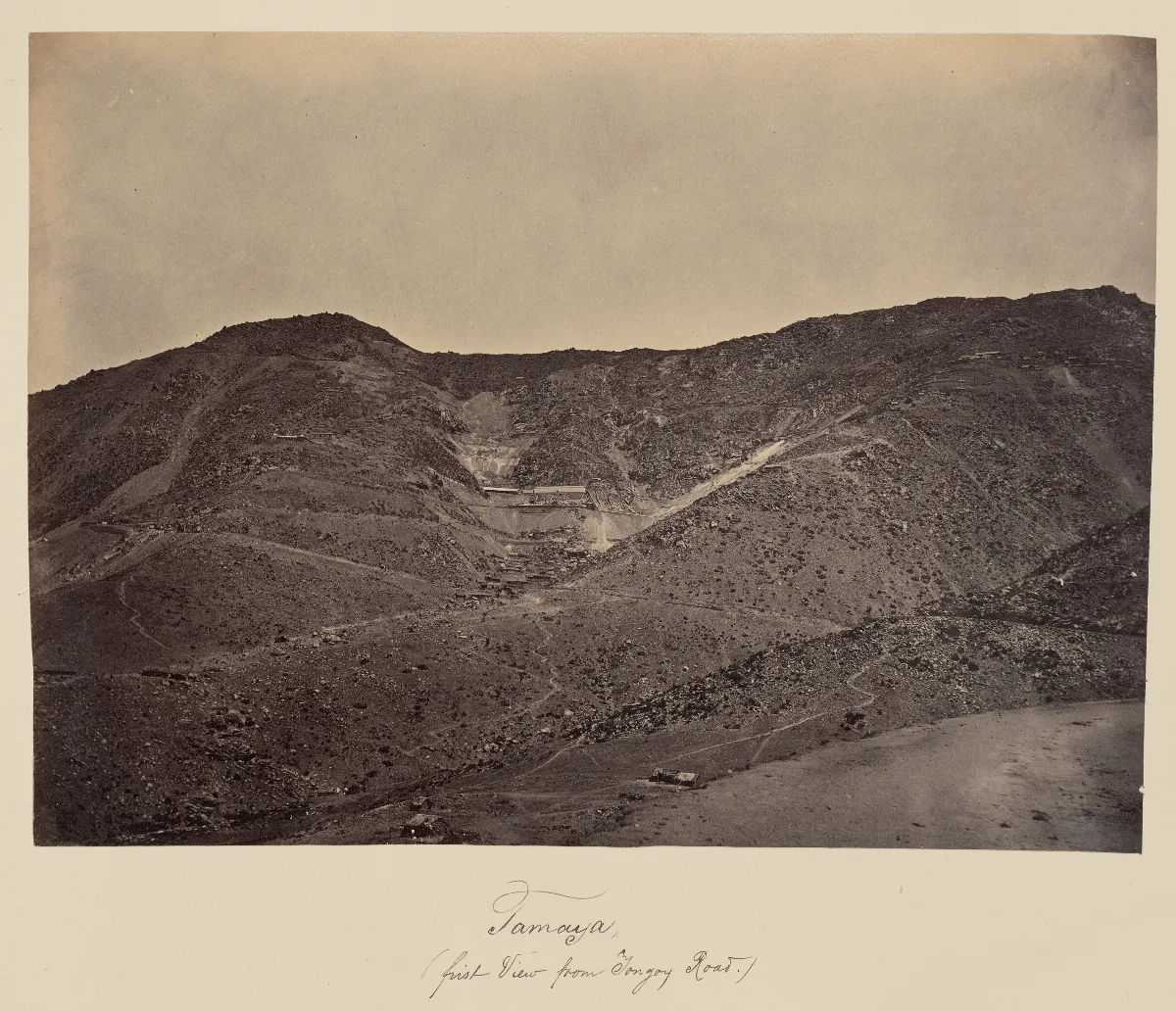 Cerro Tamaya, visto desde camino a Tongoy, 1860 — 1860 | Chile de Ayer