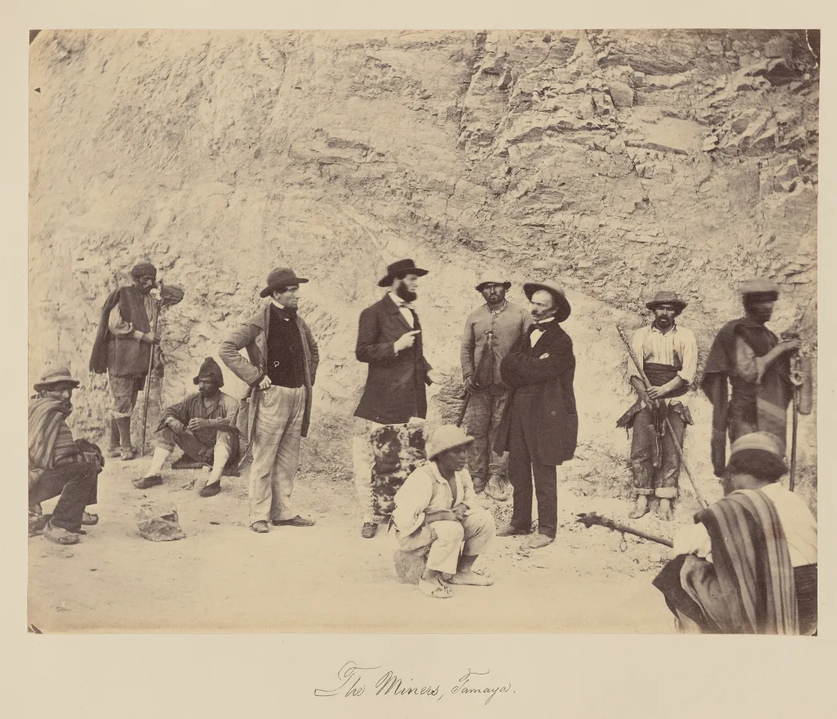 Mineros de Tamaya, Región de Coquimbo, 1860 — 1860 | Chile de Ayer
