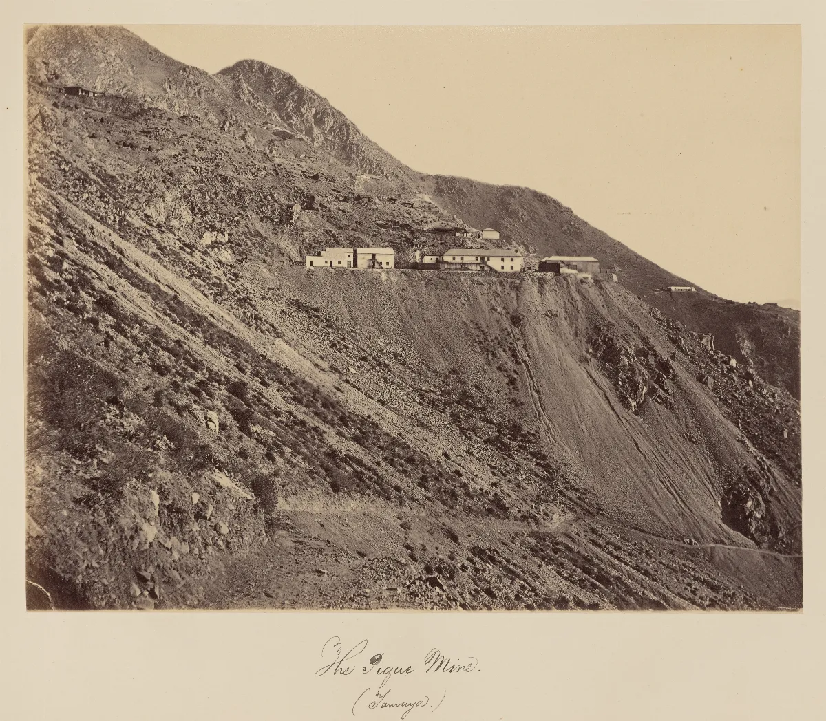 Pique minero de Cerro Tamaya, Región de Coquimbo, 1860 — 1860 | Chile de Ayer