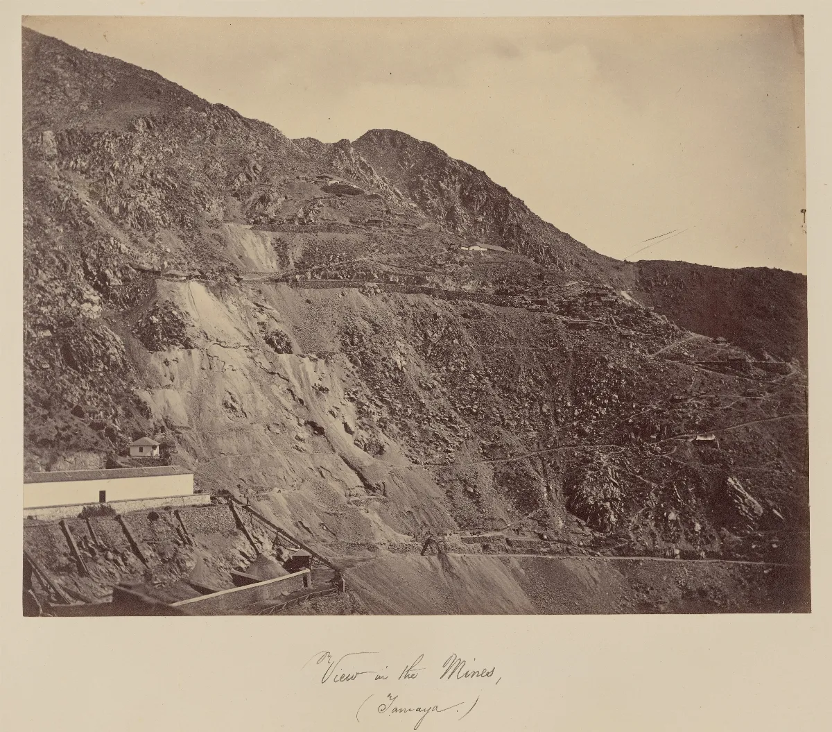 Vista de las minas, Tamaya, 1860 — 1860 | Chile de Ayer