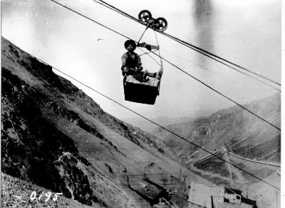 Tranvía aéreo de Sewell, 1915 — 1915 | Chile de Ayer