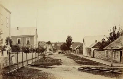 Calle Urmeneta, Puerto Montt, 1893. — 1893 | Chile de Ayer