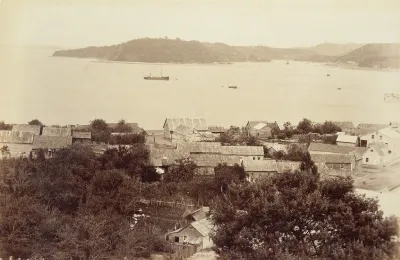 Seno Reloncaví desde Puerto Montt, 1893. — 1893 | Chile de Ayer