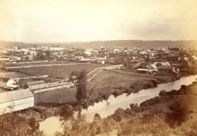 Osorno desde Altos de Pilauco, 1893. — 1893 | Chile de Ayer