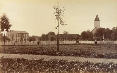 Plaza de Armas de Osorno en 1893. — 1893 | Chile de Ayer