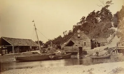 La Poza, Lago Llanquihue en 1893. — 1893 | Chile de Ayer