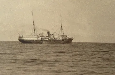 Vapor Amazonas en Puerto Montt, 1893. — 1893 | Chile de Ayer
