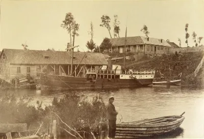 Vapor  Clara en Puerto Octay, 1893. — 1893 | Chile de Ayer