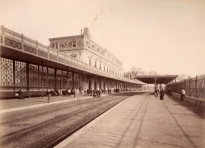 Estación Bellavista de Valparaíso en 1888