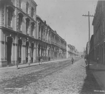 Calle Blanco de Valparaíso, 1888 — 1888 | Chile de Ayer