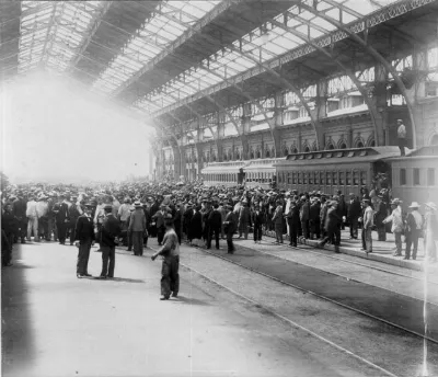 Estación Central de Santiago en el año 1900 — 1900 | Chile de Ayer