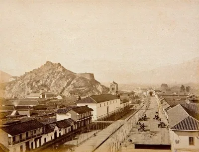 Alameda de Santiago alrededor del año 1867 — 1867 | Chile de Ayer