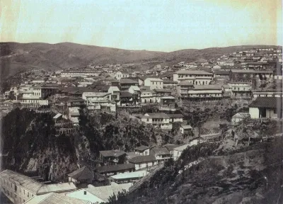 Vista cerros de Valparaiso 1864 — 1864 | Chile de Ayer
