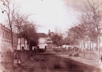 Estatua de Diego Portales en 1863 — 1863 | Chile de Ayer