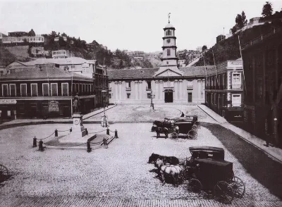 Plaza de la Intendencia de Valparaíso, ca. 1900 — 1900 | Chile de Ayer