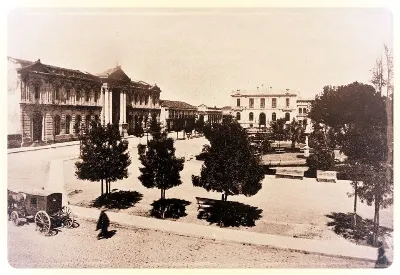 Plaza de Talca en el año 1899 — 1899 | Chile de Ayer