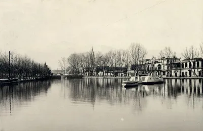 El Parque Forestal y su laguna en 1906 — Parque Forestal — 1906 | Chile de Ayer