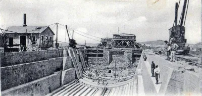 Dique de Talcahuano, principios del 1900. — 1900 | Chile de Ayer