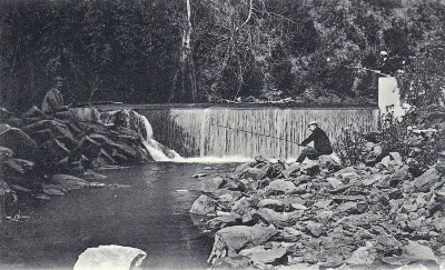 Cascada del Parque de Lota en el año 1910 — 1910 | Chile de Ayer
