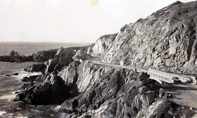 Camino costero Viña a Concón en los años 20s — Camino Costero Viña-Concón — 1920 | Chile de Ayer