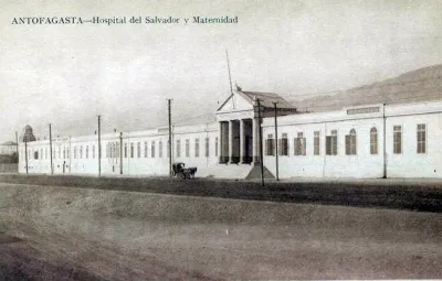 Hospital del Salvador y Maternidad de Antofagasta en 1873 — 1873 | Chile de Ayer
