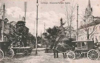 Parque Inglés de la Alameda en 1900s. — 1900 | Chile de Ayer