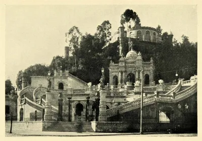 Cerro Santa Lucía en 1906. — 1906 | Chile de Ayer