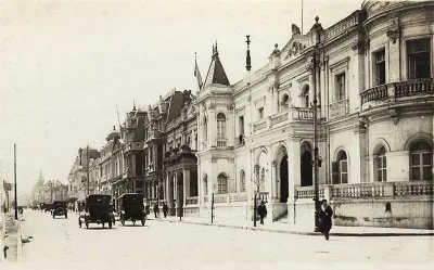 Alameda de Santiago a principios de Siglo XX. — 1900 | Chile de Ayer