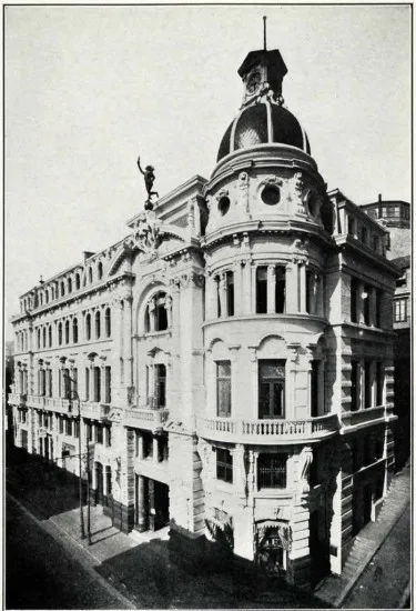 Edificio El Mercurio de Valparaíso, en 1908. — 1908 | Chile de Ayer