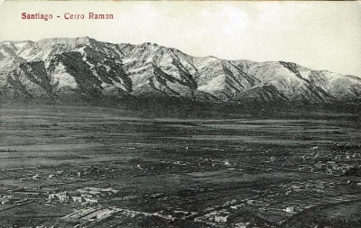 Vista de Santiago, sector Providencia a principios de Siglo XX. — 1900 | Chile de Ayer