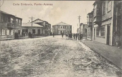 Calle Errázuriz de Punta Arenas — 1900 | Chile de Ayer